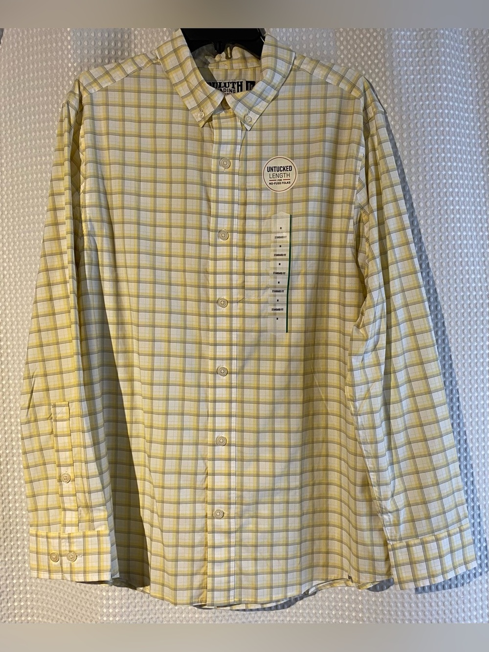 NWT Duluth Trading Armachillo Cooling Stretch Plaid Shirt Men’s M Standard Fit